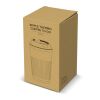 Recycelter Edelstahl-Thermobecher für Kaffee zum Mitnehmen, 400 ml Weiss | ohne Werbeanbringung | Nicht verfügbar | Nicht verfügbar