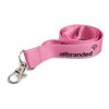 Nylon Schlüsselband PMS Wunschfarbe | ohne Werbeanbringung | 10 mm | Ovaler Karabiner | Kunststoff-Verschluss | Ohne Safetyclip | Ausweishülle hoch