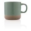 Becher aus glasiertem Keramik, 360ml grün | ohne Werbeanbringung | Nicht verfügbar | Nicht verfügbar