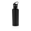Deluxe Sportflasche aus Edelstahl schwarz | ohne Werbeanbringung | Nicht verfügbar | Nicht verfügbar | Nicht verfügbar