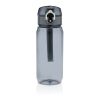 Yide RCS rPET verschließbare Wasserflasche 600ml schwarz | ohne Werbeanbringung | Nicht verfügbar | Nicht verfügbar