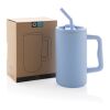 Cube Becher aus RCS recyceltem Stahl 800ml hellblau | ohne Werbeanbringung | Nicht verfügbar | Nicht verfügbar