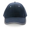 Impact AWARE™ 280gr Brushed rCotton 6 Panel Kontrast-Cap marineblau | ohne Werbeanbringung | Nicht verfügbar | Nicht verfügbar | Nicht verfügbar