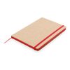 Nachhaltiges A5 Notizbuch rot | ohne Werbeanbringung | Nicht verfügbar | Nicht verfügbar