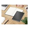 Notizbuch Note-Book RECYCLING Ecken spitz Naturpapier-Hardcover schwarz Schwarz | ohne Werbeanbringung | Punktraster