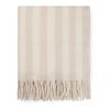 VINGA Lioro Decke aus GRS Wollmischung beige