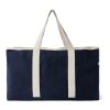 VINGA Volonne AWARE™ Strandtasche aus recyceltem Canvas blau-off white | ohne Werbeanbringung | Nicht verfügbar | Nicht verfügbar | Nicht verfügbar