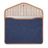VINGA Bosler 14" Laptop-Tasche aus GRS recyceltem Canvas navy blau | ohne Werbeanbringung | Nicht verfügbar | Nicht verfügbar