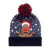 Weihnachtliche Strickmütze LED blau | ohne Werbeanbringung | Nicht verfügbar | Nicht verfügbar | Nicht verfügbar