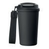 Becher recy. Edelstahl 400ml schwarz