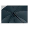 27" Regenschirm Holzgriff blau