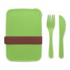 Lunchbox mit Besteck limette | ohne Werbeanbringung | Nicht verfügbar | Nicht verfügbar | Nicht verfügbar