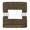 Recycelt PET-Flanell Fleece-Decke 280g/m² Erde | ohne Werbeanbringung | Nicht verfügbar | Nicht verfügbar | Nicht verfügbar