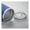 Doppelwandiger Becher 300 ml aus recyceltem Edelstahl blau | ohne Werbeanbringung | Nicht verfügbar | Nicht verfügbar | Nicht verfügbar