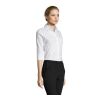 Effect Damen-Stretchbluse weiß | M