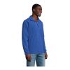 Ness Fleece-Sweatshirt mit Viertelreißverschluss königsblau | S