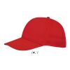 Sunny 5-Panel-Cap 180 g rot | M