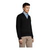 Golden Herren-Strickjacke mit V-Ausschnitt schwarz | XXL