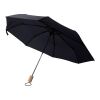 RPET 190T Regenschirm Brooklyn Schwarz | ohne Werbeanbringung | Nicht verfügbar | Nicht verfügbar