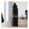 Doppelwandige Edelstahl-Trinkflasche 1000 ml Nathaniel Blau | ohne Werbeanbringung | Nicht verfügbar | Nicht verfügbar