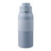 Doppelwandige Edelstahl-Trinkflasche 800 ml Katie Grau
