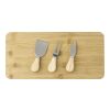 Käsebrett aus Bambus dreiteilig Braun | ohne Werbeanbringung | Nicht verfügbar | Nicht verfügbar