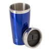 Trinkbecher aus Edelstahl (450 ml) Blau | ohne Werbeanbringung | Nicht verfügbar | Nicht verfügbar