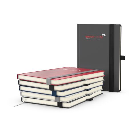 Notizbuch Vision-Book Creme Bestseller inkl. Siebdruck-Digital Anthrazit | A5 | ohne Werbeanbringung