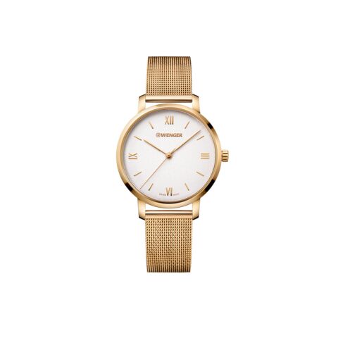 Wenger Metropolitan Donnissima Gold Uhr ohne Werbeanbringung
