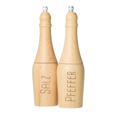 Salz und Pfeffermühlen Set "Duo", natur natur | ohne Werbeanbringung | Nicht verfügbar | Nicht verfügbar