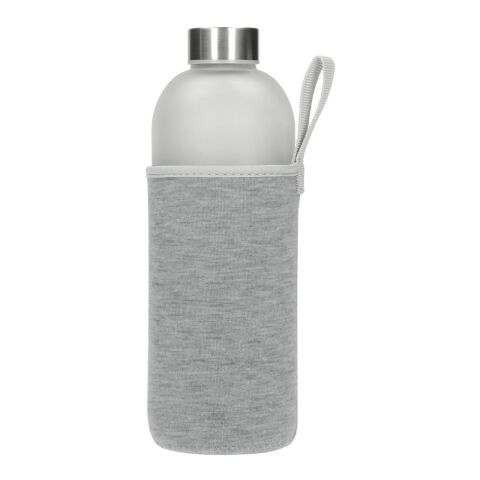 Glasflasche mit Hülle "Iced" 1,0 l transparent | ohne Werbeanbringung | Nicht verfügbar | Nicht verfügbar