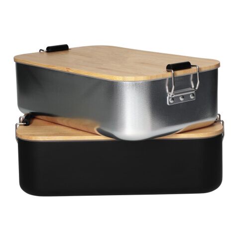 Vorratsdose &quot;Bamboo&quot;, groß silber | ohne Werbeanbringung | Nicht verfügbar | Nicht verfügbar