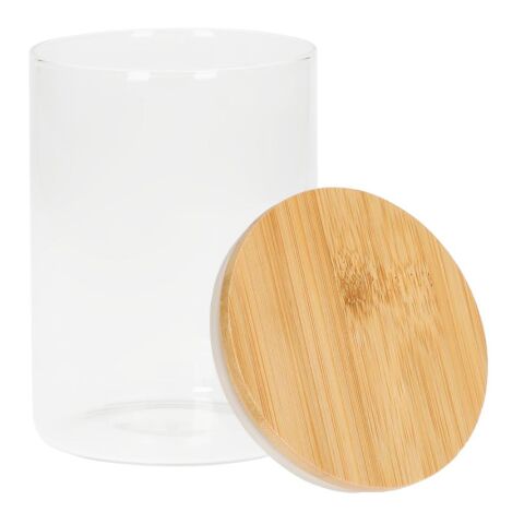 Glasbehälter "Bamboo", 0,65 l transparent | ohne Werbeanbringung | Nicht verfügbar | Nicht verfügbar