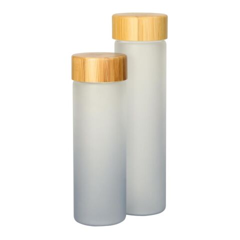 Glasflasche "Frosted" 0,55 l grau | ohne Werbeanbringung | Nicht verfügbar | Nicht verfügbar