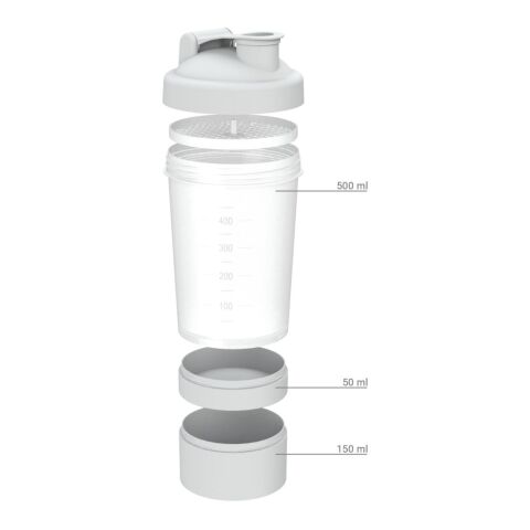 Shaker &quot;Protein&quot;, Pro 2, 0,40 l transparent | ohne Werbeanbringung | Nicht verfügbar | Nicht verfügbar