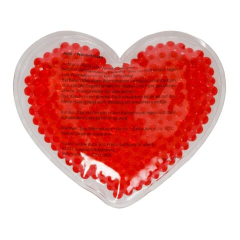 Kühl-/Wärmekissen &quot;Bead&quot;, Herz rot | ohne Werbeanbringung | Nicht verfügbar | Nicht verfügbar