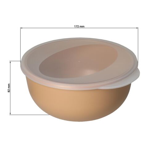 Food-Bowl &quot;ToGo&quot;, Classic, 1,0 l beständiges braun | ohne Werbeanbringung | Nicht verfügbar | Nicht verfügbar