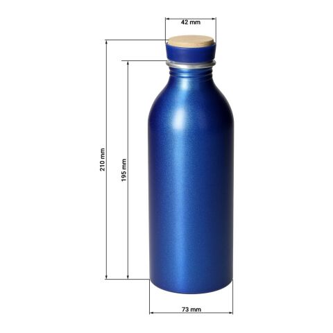 Aluminiumflasche "Breeze", 650 ml blau | ohne Werbeanbringung | Nicht verfügbar | Nicht verfügbar
