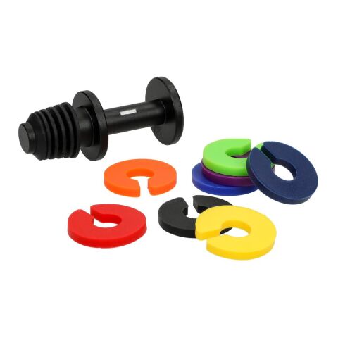 Weinstopper "Rainbow" schwarz