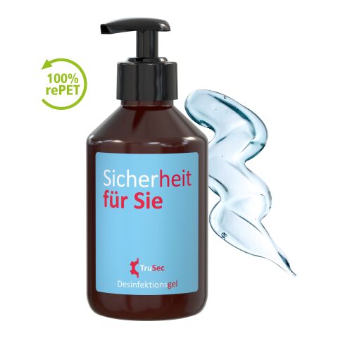 250 ml Spender - Hände-Desinfektionsgel Braun | ohne Werbeanbringung