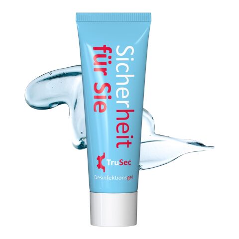 25 ml Tube - Hände-Desinfektionsgel Weiß | ohne Werbeanbringung