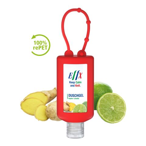 Duschgel &quot;Ingwer-Limette&quot; Rot | ohne Werbeanbringung