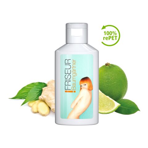 50 ml Flasche - Handbalsam &quot;Ingwer-Limette&quot; - Body Label Weiß | 4C &quot;Body Label&quot; glänzend