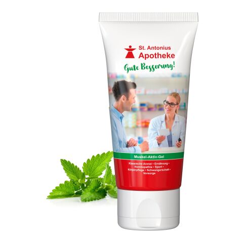 50 ml Tube - Sportgel - FullbodyPrint Weiß | ohne Werbeanbringung