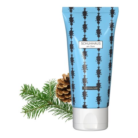 50 ml Tube - Fußbalsam &quot;Latschenkiefer&quot; - FullbodyPrint Weiß | ohne Werbeanbringung