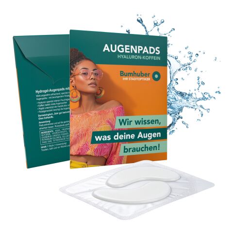 Augenpads "Hyaluron-Koffein" Druck auf die Kartonverpackung