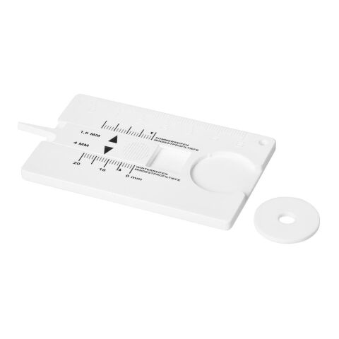 Reifenprofilmesser &quot;Card&quot; weiß | ohne Werbeanbringung | Nicht verfügbar | Nicht verfügbar