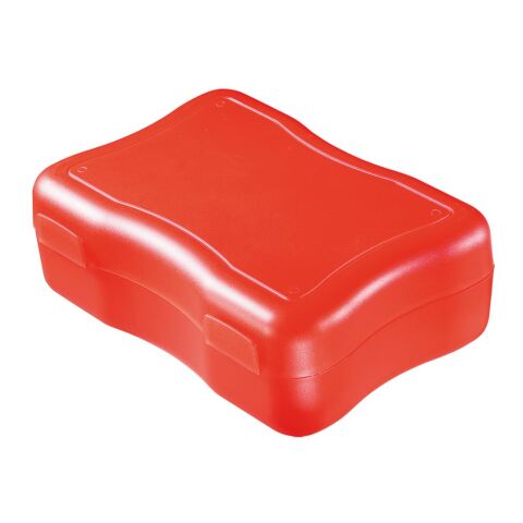 Brotzeitdose &quot;Wave&quot;, mittel standard rot | ohne Werbeanbringung | Nicht verfügbar | Nicht verfügbar