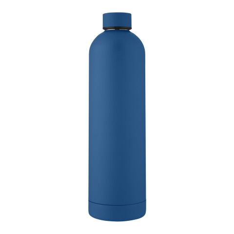 Spring 1 l Kupfer-Vakuum Isolierflasche Standard | Tech blue | 1-farbiger Tampondruck | Vorderseite | 25 mm x 70 mm