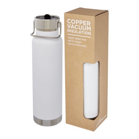 Thor 750 ml Kupfer-Vakuum Sportflasche mit Trinkhalm Standard | weiss | ohne Werbeanbringung | Nicht verfügbar | Nicht verfügbar